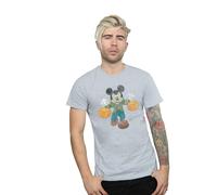 Disney Men's Frankenstein Mickey Mouse T-Shirt in Grey | Size: 3XL Disney Grey 3XL