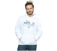 Disney Men's Frozen 2 Believe In The Journey Silhouette Hoodie in White | Size: Medium Disney White M
