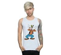 Disney Men's Goofy Crazy Vest Sport Grey Medium
