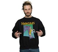 (L, Black) Disney Mens Hercules Hydra Fight Sweatshirt