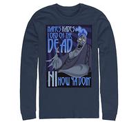 Disney Men's Hercules-Names Hades T-Shirt, Navy, L