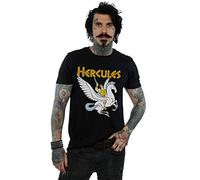 Disney Men's Hercules with Pegasus T-Shirt Black Medium