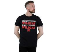 Disney Men's High School Musical The Musical Once A Wildcat T-Shirt Black Medium
