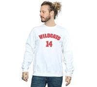 Disney Men's High School Musical The Musical Wildcats 14 Sweatshirt White XXXX-Large