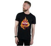 Disney Men's Inside Out Fired Up T-Shirt in Black | Size: Medium Disney Black M