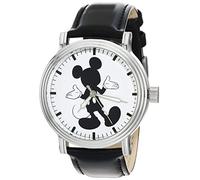 Disney Men's Analog Japanese Quartz Watch with Leather Strap WDS000691