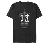 Disney Men's Kingdom Hearts Organization Thirteen Tops Short Sleeve Tee Shirt T, Black, XXXXL