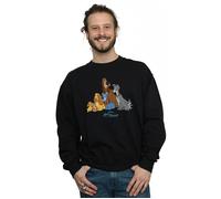 Disney Men's Lady & The Tramp Classic Group Sweatshirt in Black | Size: 4XL Disney Black 4XL