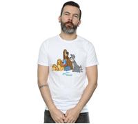Disney Men's Lady & The Tramp Classic Group T-Shirt in White | Size: 3XL Disney White 3XL