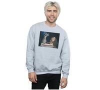 Disney Men's Lady & The Tramp Spaghetti Slurp Sweatshirt in Grey | Size: Small Disney Grey S