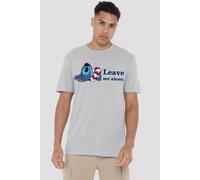 Disney Men's Leave Me Alone T-Shirt in Grey | Size: Medium Disney Grey M