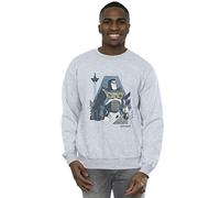 Disney Men's Lightyear Look to The Stars Sweatshirt Sport Grey Small