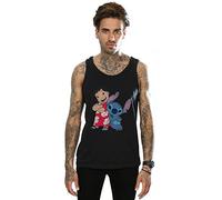 Disney Men's Lilo And Stitch Classic Vest Large Black