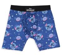 Disney Mens' Lilo and Stitch Donuts Tag-Free Boxers Underwear Boxer Briefs For Adults, Blue, 3XL- Plus