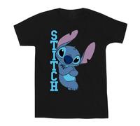 Disney Mens Lilo And Stitch Posing T-Shirt - Black - Black - XXL