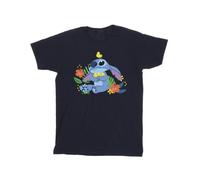 Disney Mens Lilo & Stitch Birds T-Shirt - Navy Blue - Navy Blue - L