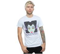 Disney Men's Maleficent Cropped Head T-Shirt in Grey | Size: Small Disney Grey S