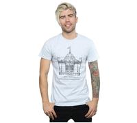 Disney Men's Mary Poppins Carousel Sketch T-Shirt in Grey | Size: Small Disney Grey S