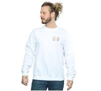 Disney Men's Mary Poppins Letter Breast Print Sweatshirt in White | Size: 2XL Disney White 2XL