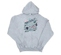 Disney Mens Mary Poppins Practically Hoodie - Sports Grey - Sports Grey - S