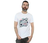 Disney Men's Mary Poppins Practically T-Shirt White Medium