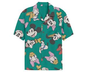 Disney Men's Mickey and Friends Button Down Shirt, Multi-Color, XXL