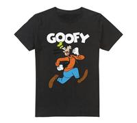 Disney Mens Mickey & Friends Hey There Goofy T-Shirt - Black - Black - 4XL