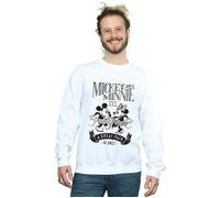 Disney Men's Mickey & Minnie Mouse Great Pair Sweatshirt in White | Size: 3XL Disney White 3XL