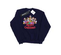 Disney Mens Mickey Mouse And Friends Christmas Sweatshirt (Navy Blue) - Size Medium