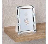 Disney Men's Mickey Mouse Border Silver 999 Plated Frame 4x6" Disney Silver