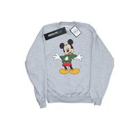 Disney Mens Mickey Mouse Christmas Jumper Stroke Sweatshirt (Sports Grey) - Light Grey - Size 5XL