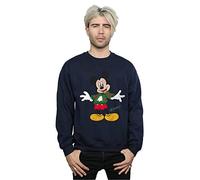 Disney Men's Mickey Mouse Christmas Jumper Sweatshirt X-Large Navy Blue