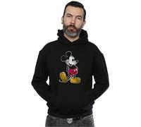 Disney Men's Mickey Mouse Classic Kick Hoodie Black XX-Large