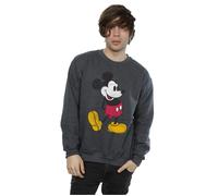Disney Men's Mickey Mouse Classic Kick Sweatshirt in Dark Grey | Size: Large Disney Dark Grey L