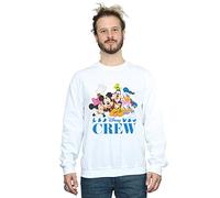 Disney Men's Mickey Mouse Disney Friends Sweatshirt White XX-Large