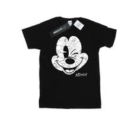 Disney Mens Mickey Mouse Distressed Face T-Shirt (Black) - Size 2XL