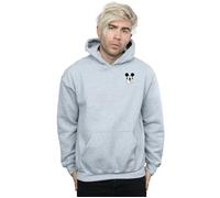 Disney Men's Mickey Mouse Dont Speak Breast Print Hoodie in Grey | Size: Medium Disney Grey M