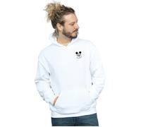 Disney Men's Mickey Mouse Dont Speak Breast Print Hoodie in White | Size: 4XL Disney White 4XL