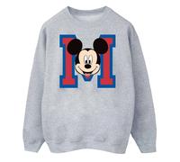 Disney Mens Mickey Mouse Face Sweatshirt BI1765
