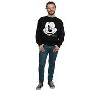 Disney Men's Mickey Mouse Face Sweatshirt in Black | Size: 2XL Disney Black 2XL
