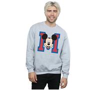 Disney Men's Mickey Mouse Face Sweatshirt in Grey | Size: Small Disney Grey S
