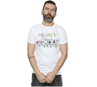 Disney Men's Mickey Mouse Friends Faded Nostalgia T-Shirt in White | Size: Large Disney White L