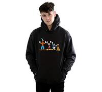 Disney Men's Mickey Mouse Friends Hoodie Black XX-Large