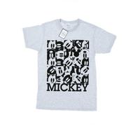 Disney Mens Mickey Mouse Grid T-Shirt BI50872
