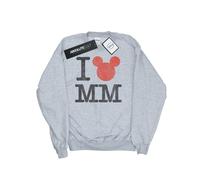 Disney Mens Mickey Mouse I Love Mickey Sweatshirt BI36801
