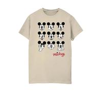 Disney Men's Mickey Mouse Many Faces T-Shirt in Beige | Size: Medium Disney Beige M