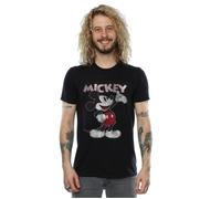 Disney Men's Mickey Mouse Presents T-Shirt in Black | Size: 3XL Disney Black 3XL