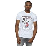 Disney Men's Mickey Mouse Presents T-Shirt in White | Size: Small Disney White S