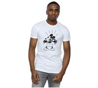 Disney Mens Mickey Mouse Scared T-Shirt BI39654