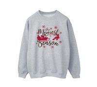 Disney Men's Mickey Mouse Sleigh Sweatshirt in Grey | Size: Medium Disney Grey M